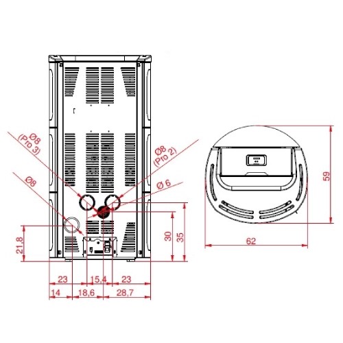 Poêle à granulés Palazzetti Ecofire Nadine TC Pro 2 | 9,3 kW