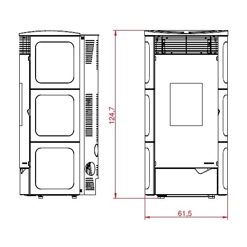 Poêle à granulés Palazzetti Ecofire Nadine TC Pro 2 | 9,3 kW