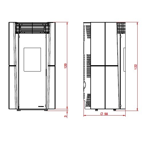 Poêle à granulés Palazzetti Ecofire Lilibet TC Pro 2 | 9,3 kW