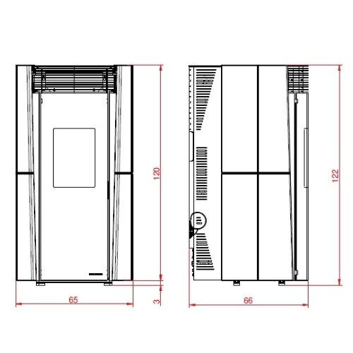 Poêle à granulés Palazzetti Ecofire Lilibet TC US Pro 2 | 9,3 kW