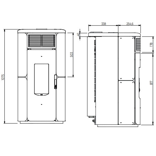 Poêle à granulés Royal Grazia E Air 80 US 8,2 kW