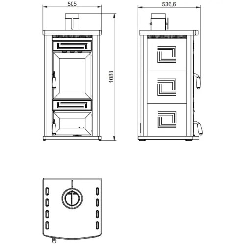 Poêle à bois Royal Stuba 7,1 kW
