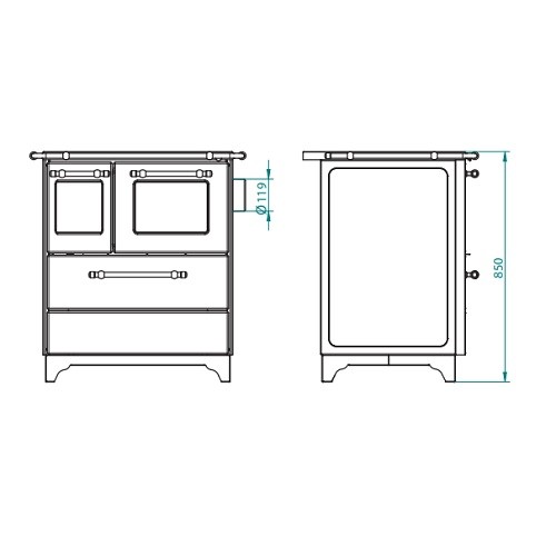 Cuisinière à bois Royal Betty 3,5 | 5 kW
