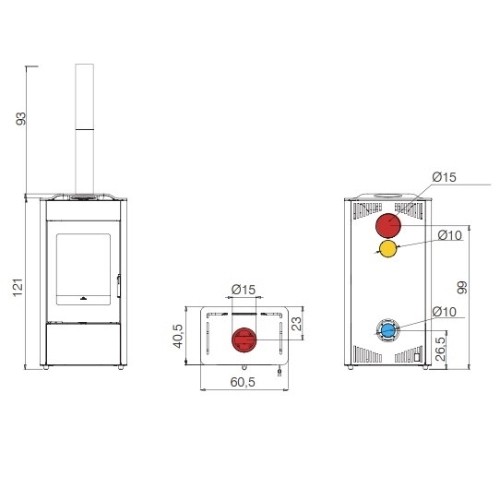 Poêle à bois Edilkamin Body 10,1 kW