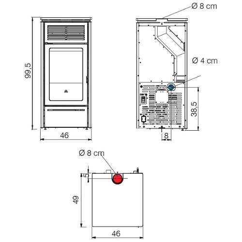 Poêle à granulés Edilkamin Slide 5 | 5,1 kW