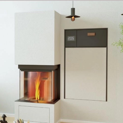 Insert bois Austroflamm 57x38x52 S3 Duo Cheminée hybride