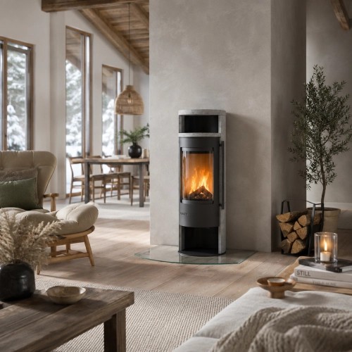 Poêle à bois Drooff Aprica 2 Plus 6 kW