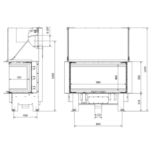 Insert bois Fram 3/100/40 | 8 kW