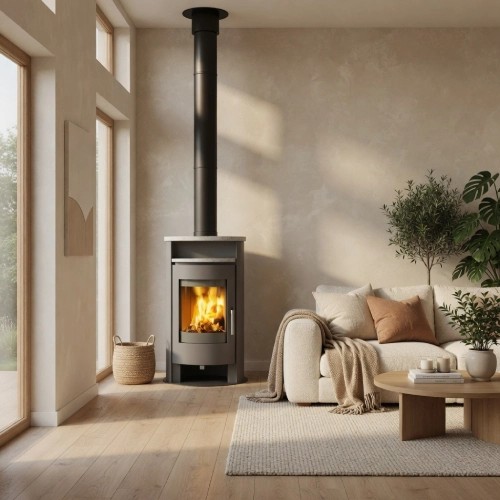Poêle à bois Wamsler Roto 6,3 kW