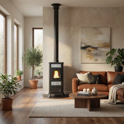 Poêle à bois Wamsler Romantik 7,5 kW