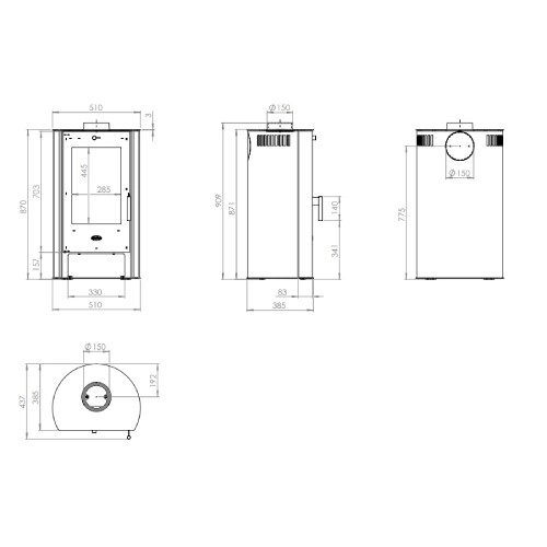 Poêle à bois Fireplace Korda 6 kW
