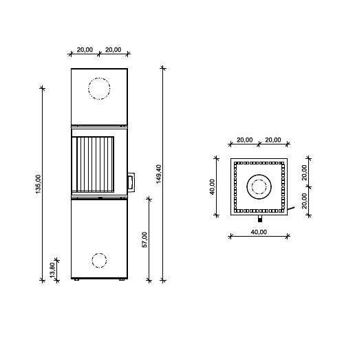 Poêle à bois Neocube S10 5,4 kW