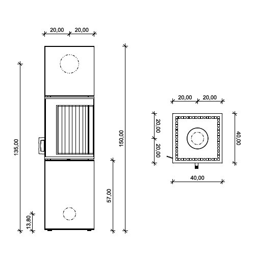 Poêle à bois Neocube S20 5,4 kW