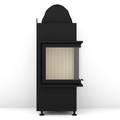 Insert bois Brunner BKH 5.0 d'angle 42-42-42 | 7 kW porte pivotante