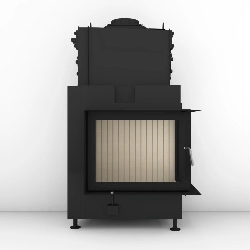 Insert bois d’angle Brunner 42/57/30 droite 8 kW porte pivotante, hydro