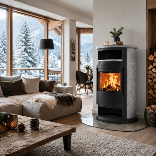 Poêle à bois Drooff Varese 3 W 10,5 kW Hydro
