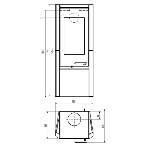 Poêle à bois Wamsler Methis 8 kW