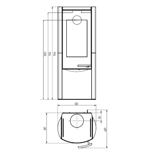 Poêle à bois Wamsler Motho 8 kW