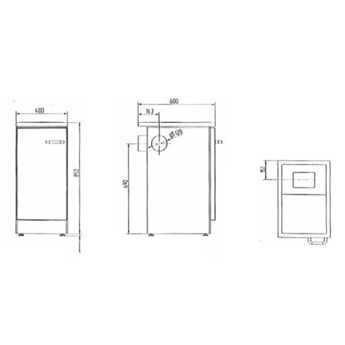 Cuisinière à bois Wamsler K 144 S 5 kW