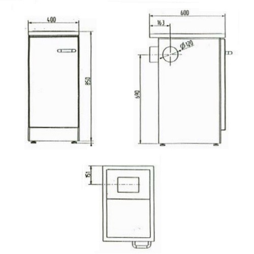 Cuisinière à bois Wamsler K 144 C 5 kW