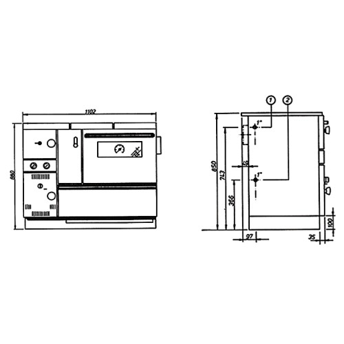 Cuisinière à bois Wamsler K 178 K 27 kW