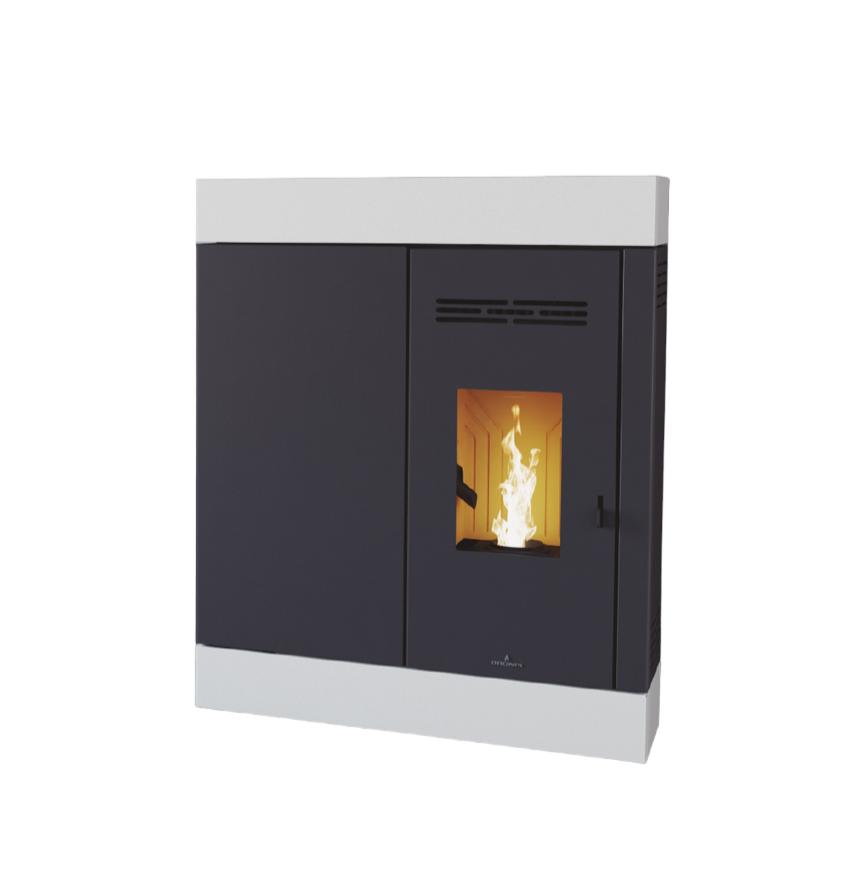 Poêle à granulés extra-plat - BRONPI Cira 8 kW