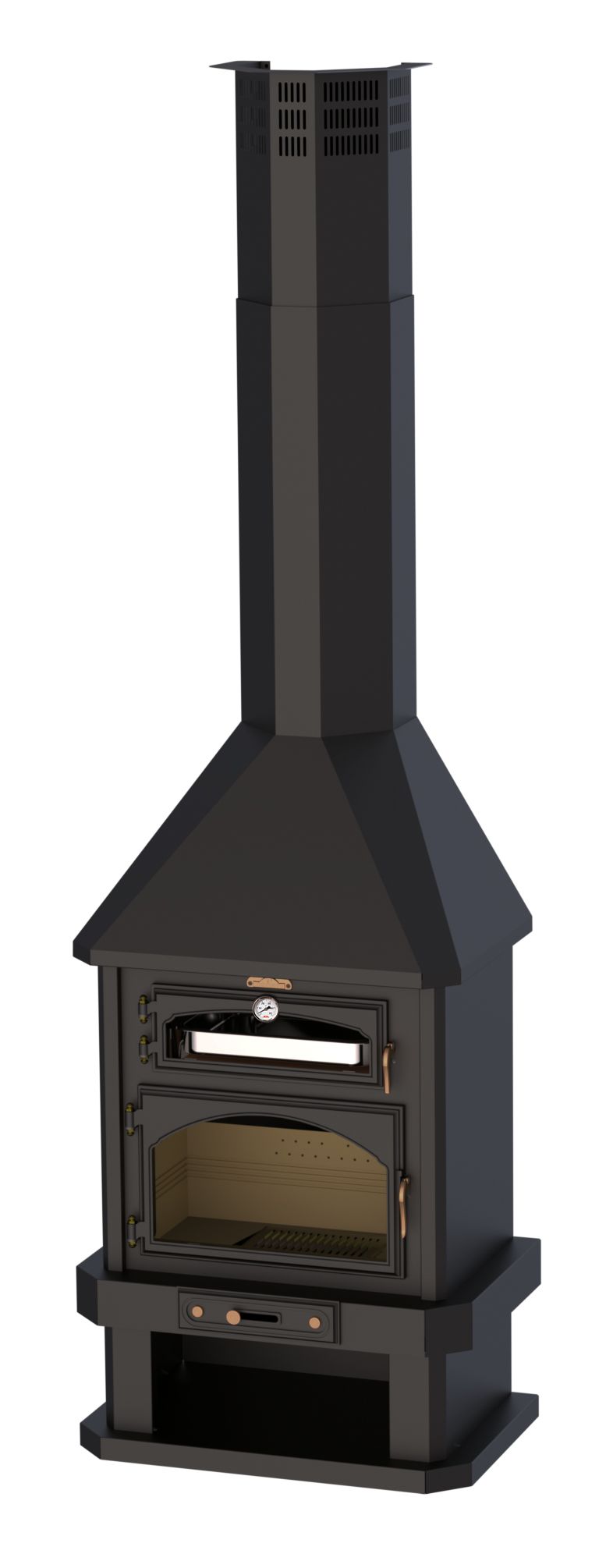 Cheminée à bois avec four - BRONPI Ebro 15 KW