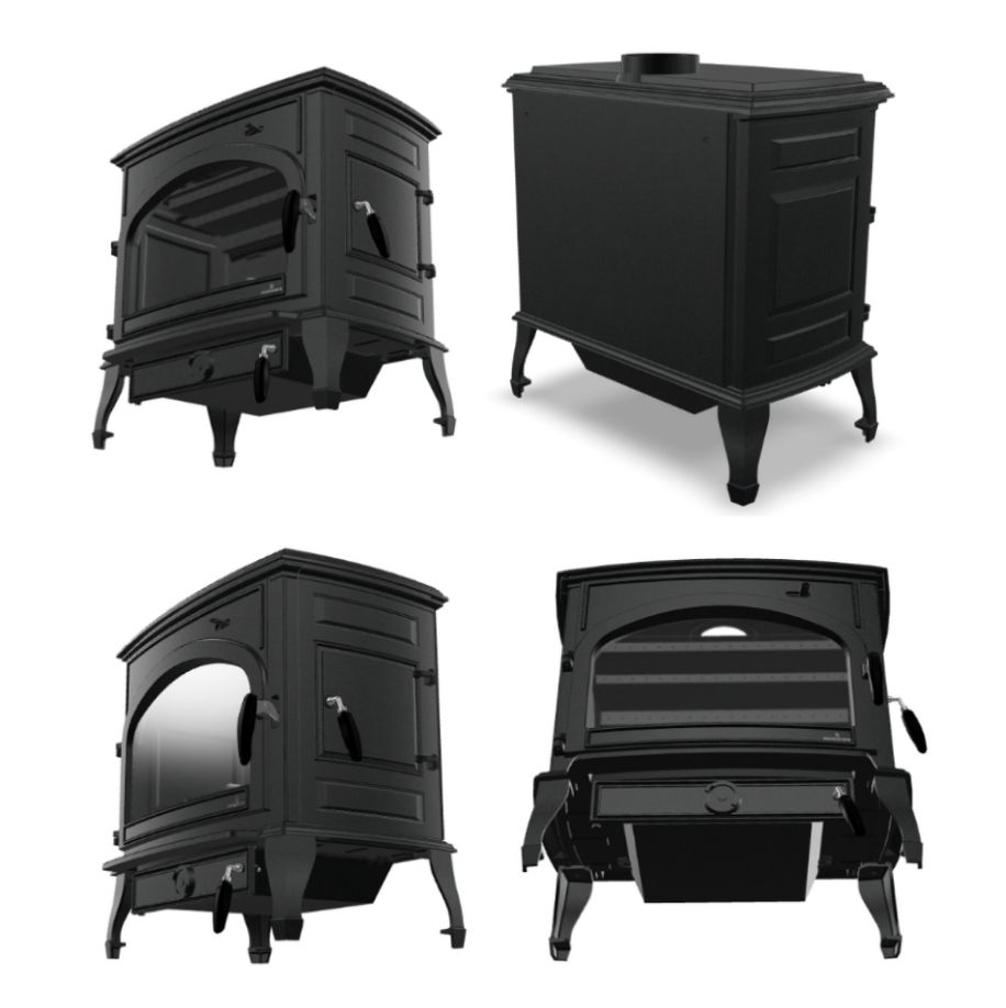 Poêle à bois en fonte - BRONPI Etna 11.3 kW