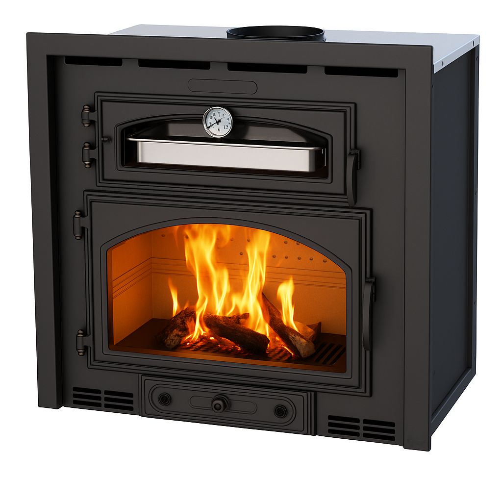 Insert à bois avec four ventilé canalisable - BRONPI Everest 15 kW