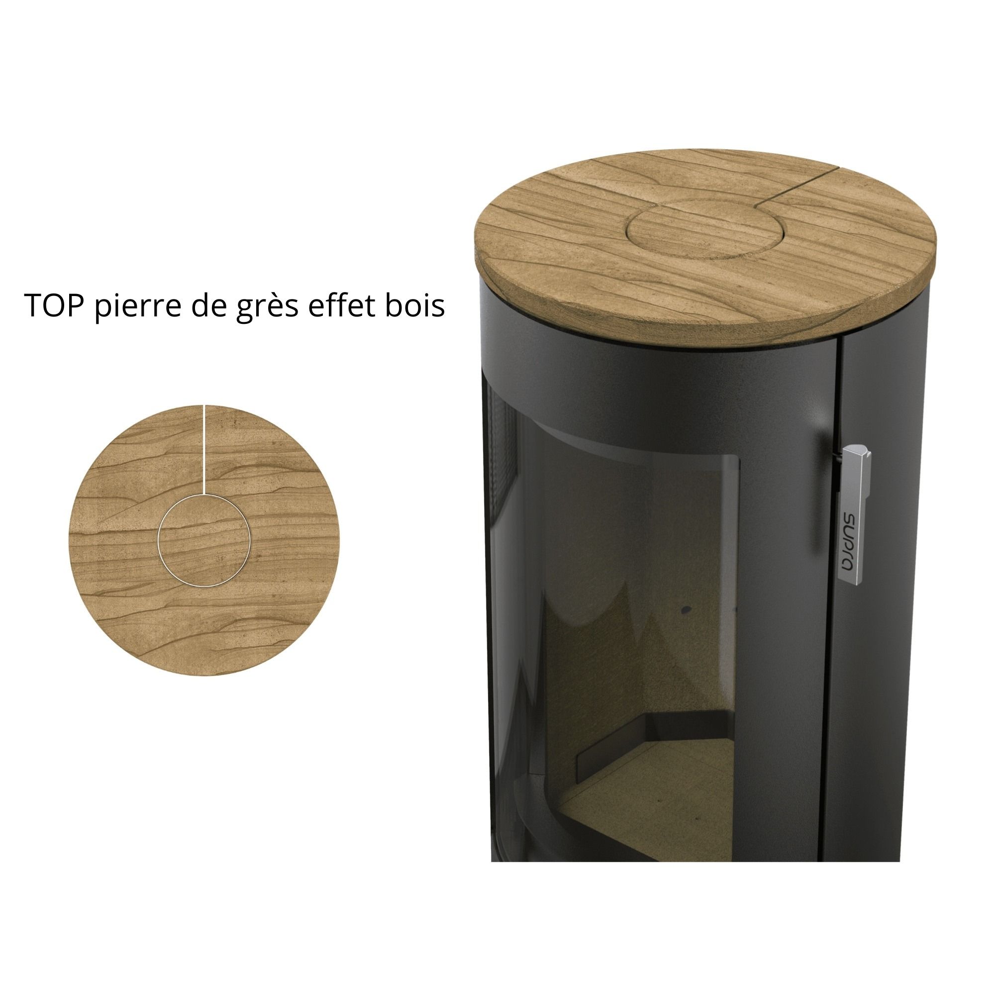 Poêle à bois étanche - SUPRA Chloé 7 kW
