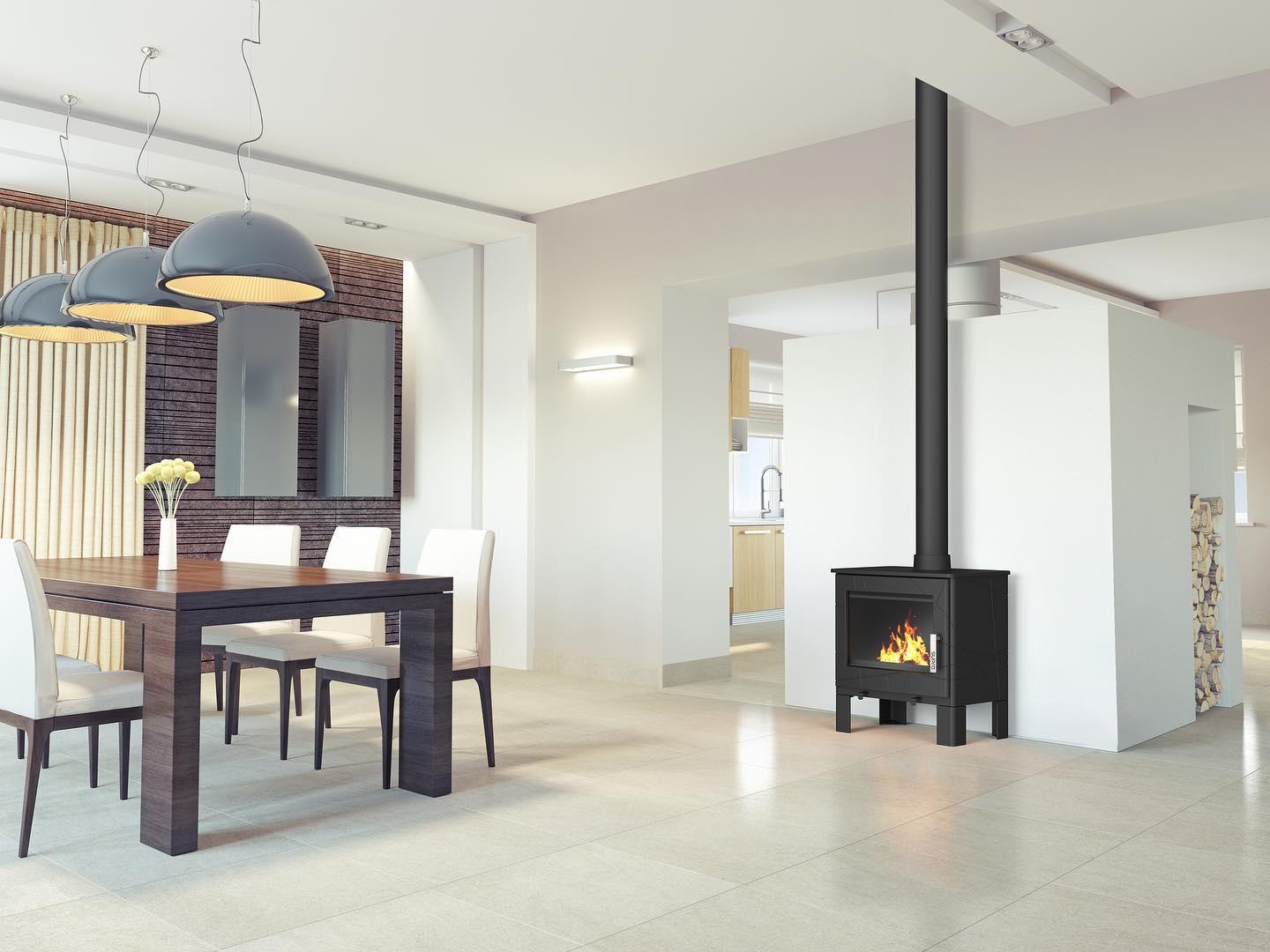 Poêle à bois étanche en fonte - SUPRA Adam 7.3 kW