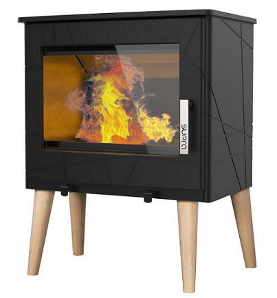 Poêle à bois étanche en fonte - SUPRA Usko 9.1 kW