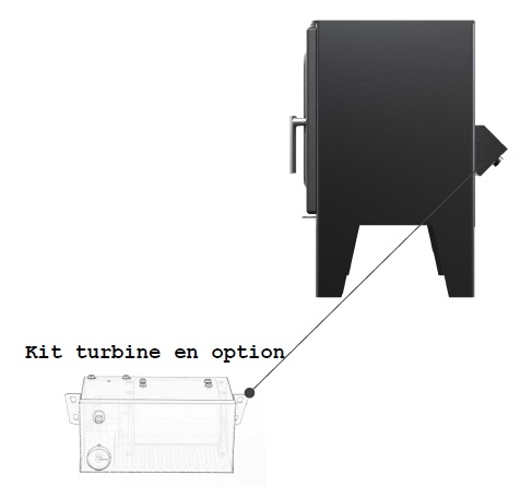 Poêle à bois étanche - SUPRA Claude 6.1 kW