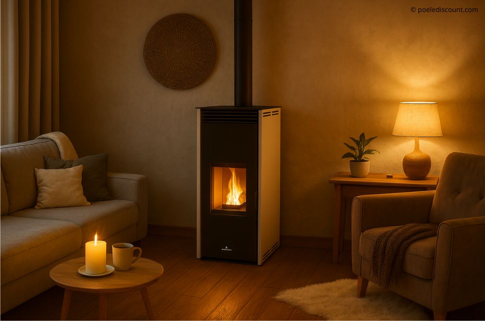 Poêle à granules sans électricité 10 kW - BRONPI Free 11