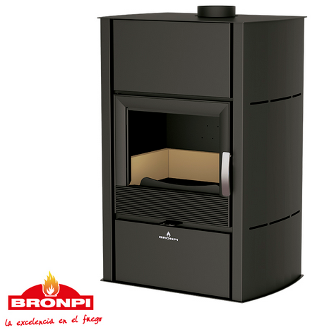 Poêle à bois bouilleur raccordable - BRONPI HydroNova Plus 15 kW