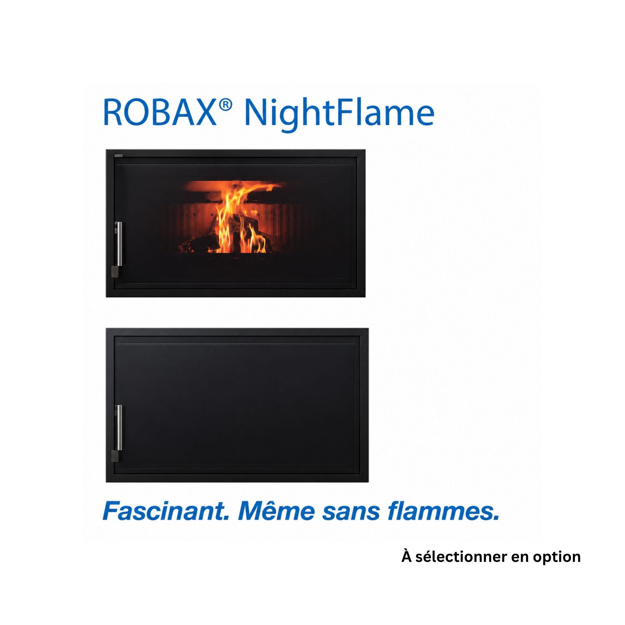 Insert à bois 2 vitres ventilé - FIREMATIC Sana 13.3 kW