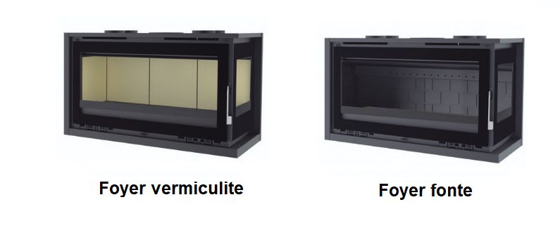 Insert à bois d'angle ventilé - FIREMATIC Eden-D 13.3 kW