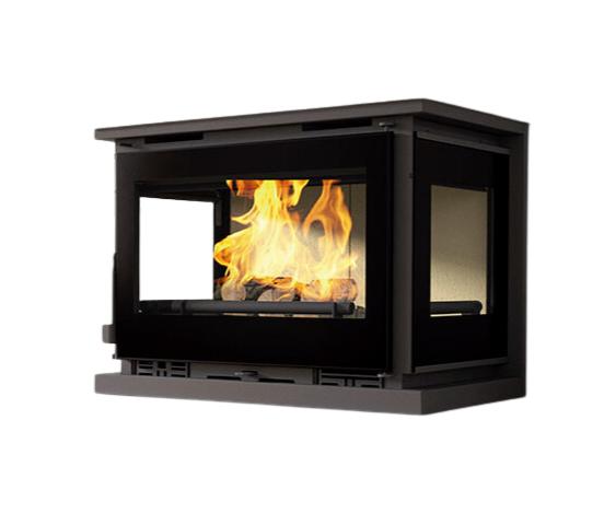 Insert à bois 3 vitres ventilé - FIREMATIC Abby 12.8 kW