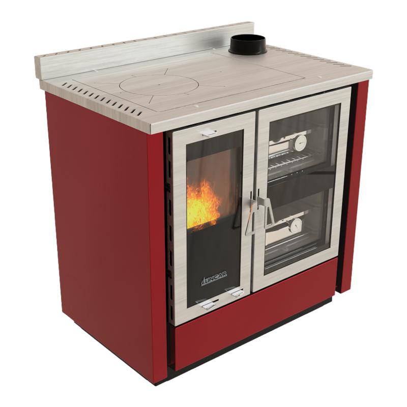 Cuisinière à bois coloré - LINCAR Fusion 8.4 kW