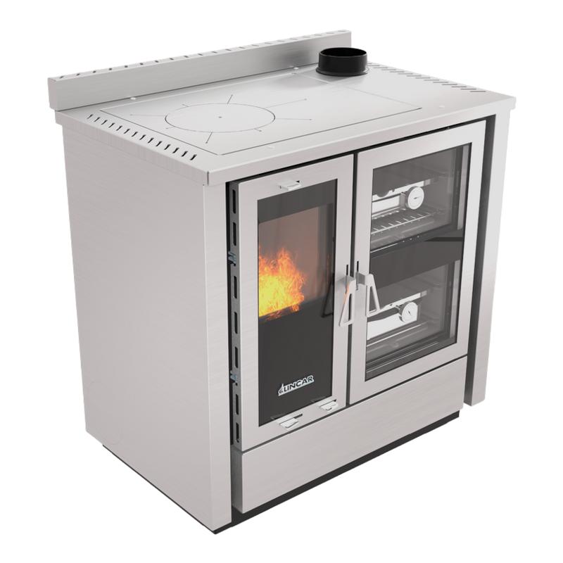 Cuisinière à bois coloré - LINCAR Fusion 8.4 kW