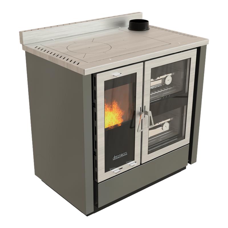 Cuisinière à bois coloré - LINCAR Fusion 8.4 kW