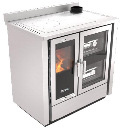 Cuisinière à bois coloré - LINCAR Fusion 8.4 kW