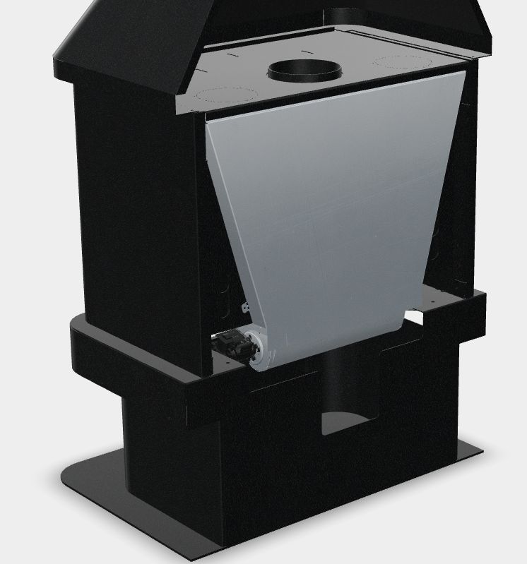 Cheminée à bois ventilé raccordable - BRONPI Lisboa 12 kW