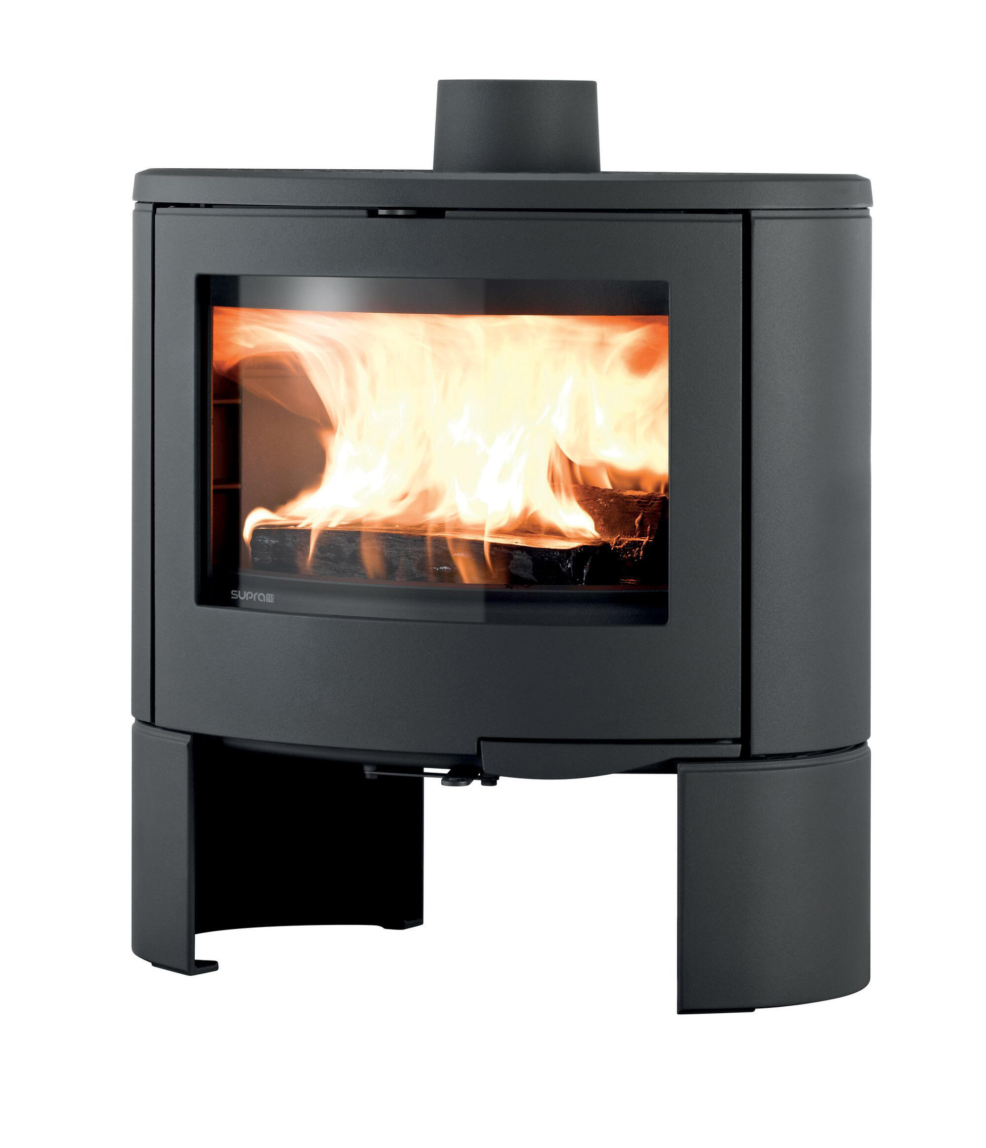 Poêle à bois SUPRA Persée noir, 10 kW