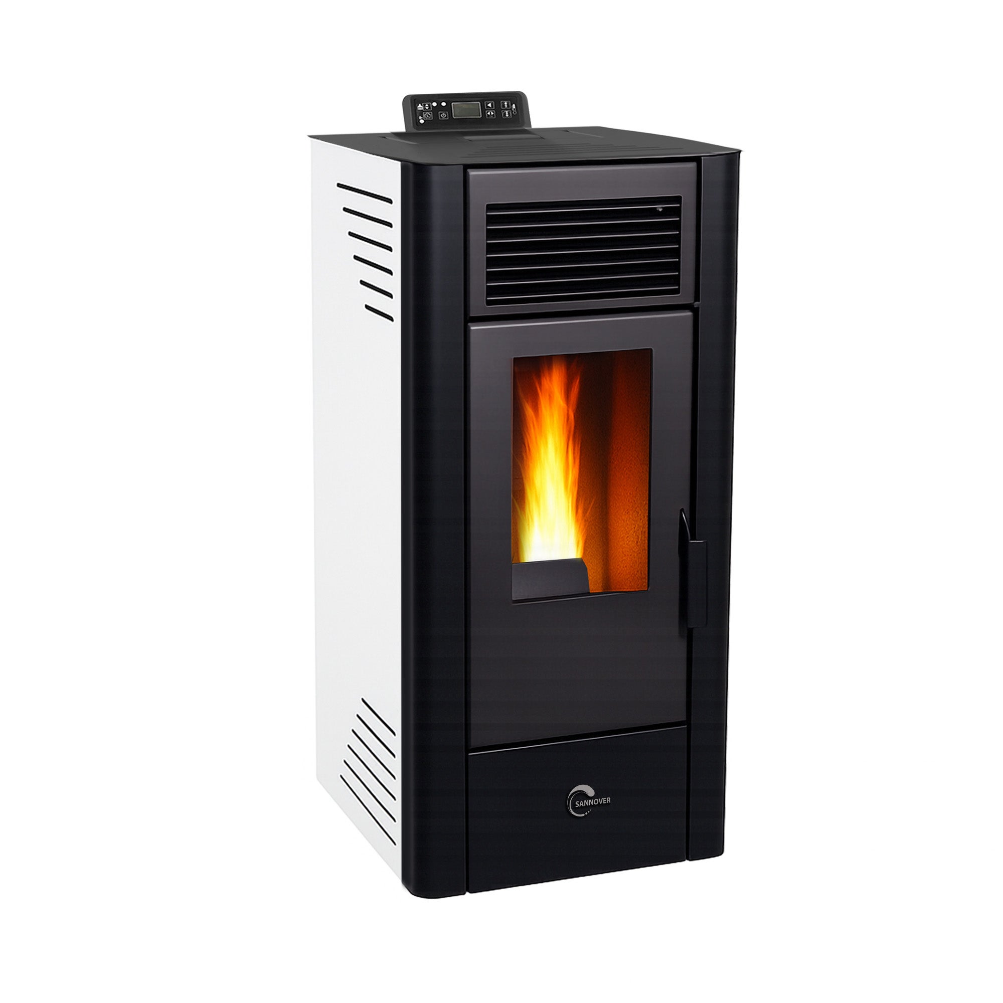 Poêle à granulés air Anita 11,6 kW Blanc Sannover