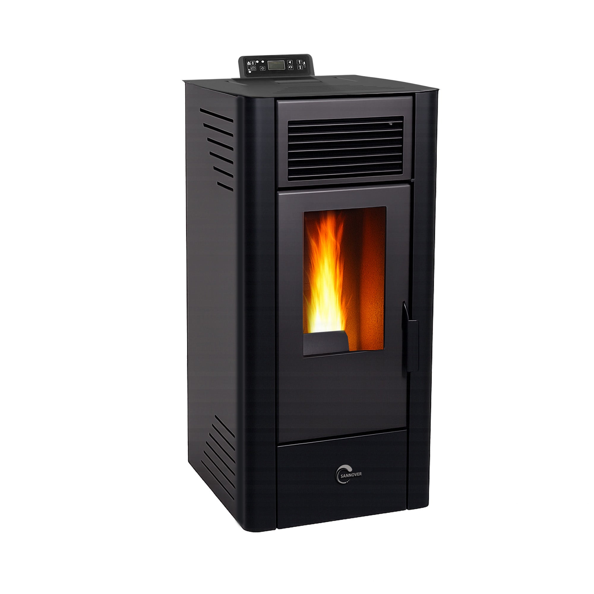 Poêle à granulés air Anita 11,6 kW Noir Sannover