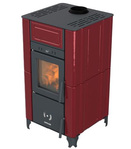 Poêle à bois ventilé céramique - LINCAR Emily 6.7 kW