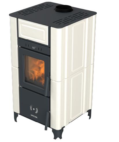 Poêle à bois ventilé céramique - LINCAR Emily 6.7 kW