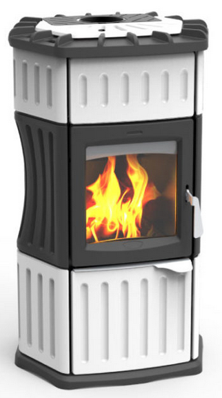 Poêle à bois céramique - LINCAR Monella 184 9.6 kW