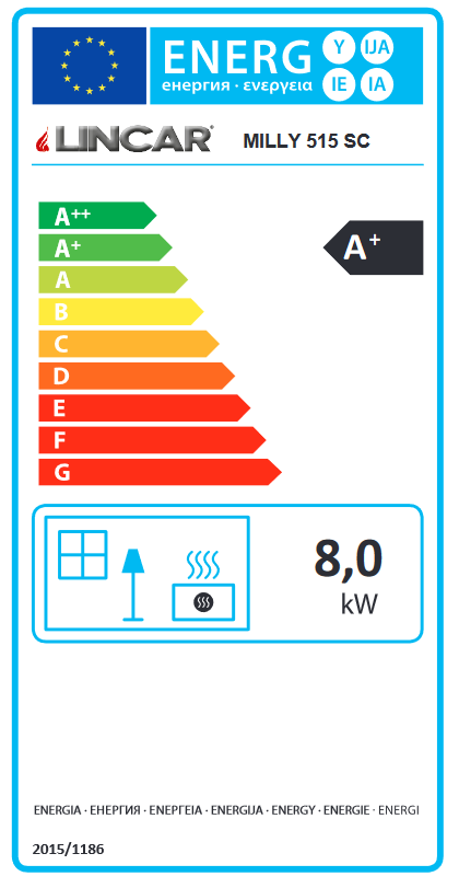Poêle à granules - LINCAR Milly Plus 8.5 kW